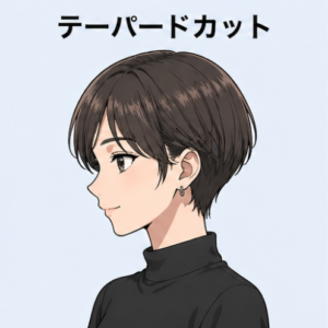 テーパードカット